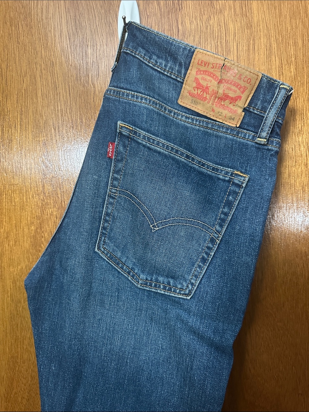 Levi's Men’s Dark Blue Straight Jeans